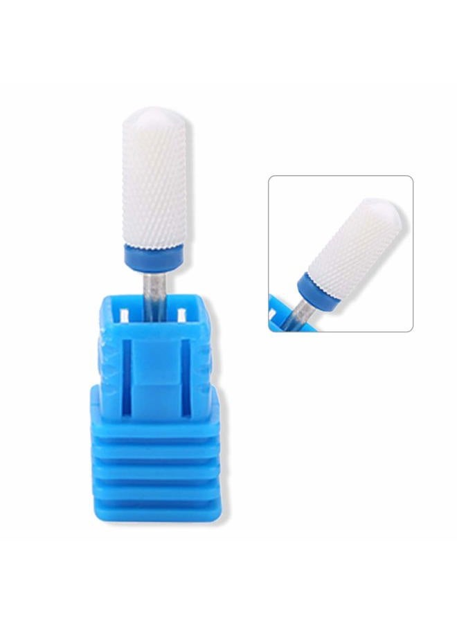 TMISHION Manicure Tool, Premium Ceramic Nail Drills, Nail Drill Bits Smooth Tip Drill Bits Professional Nail Cutters Bits for Acrylic Nails, Safety Cuticle Clean Gel Removal(03# Round Head M) - Image 1