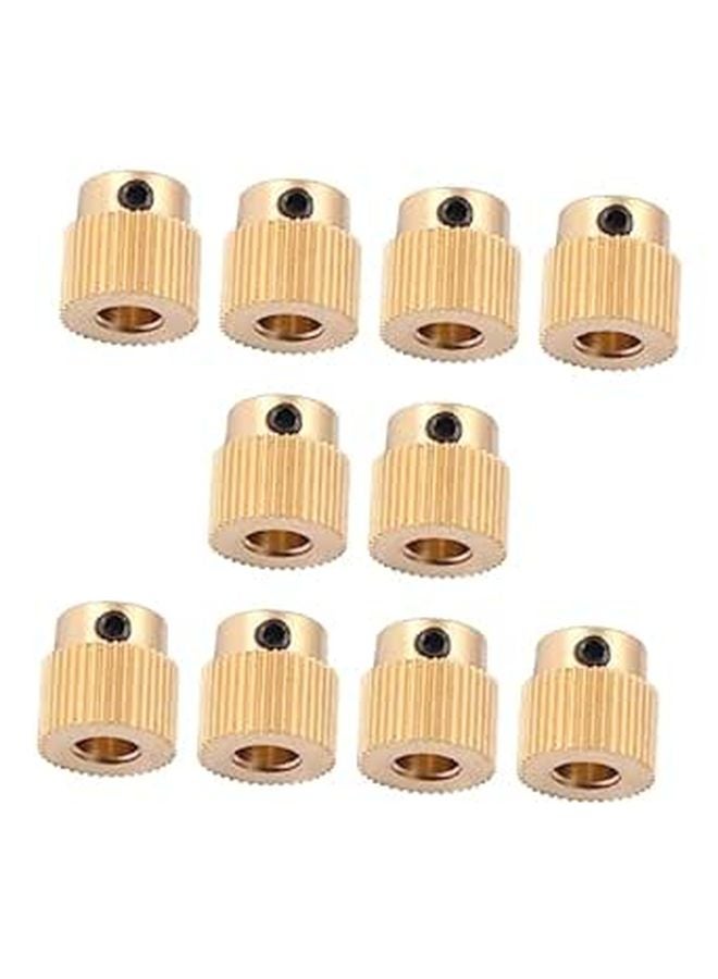 10Pcs Brass Gear For Printer High Capacity Feeding Wheel Direct Replacement Parts - Image 1