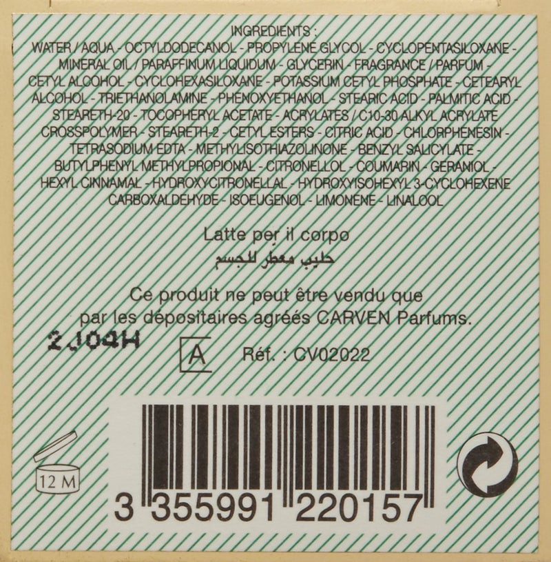 Carven Le Parfum Perfumed Body Milk 666 Fl Oz - Image 5