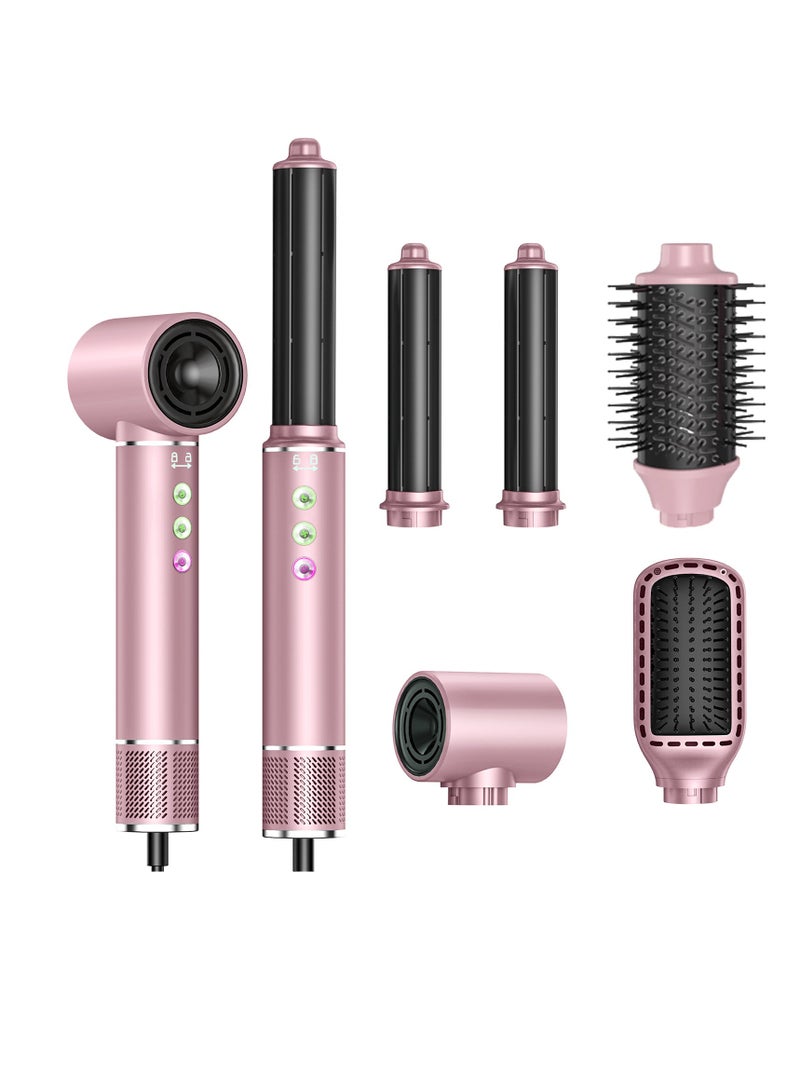 general High-speed brushless hot air comb straight curling iron negative ion hair dryer five-in-one household hair dryer - Image 1
