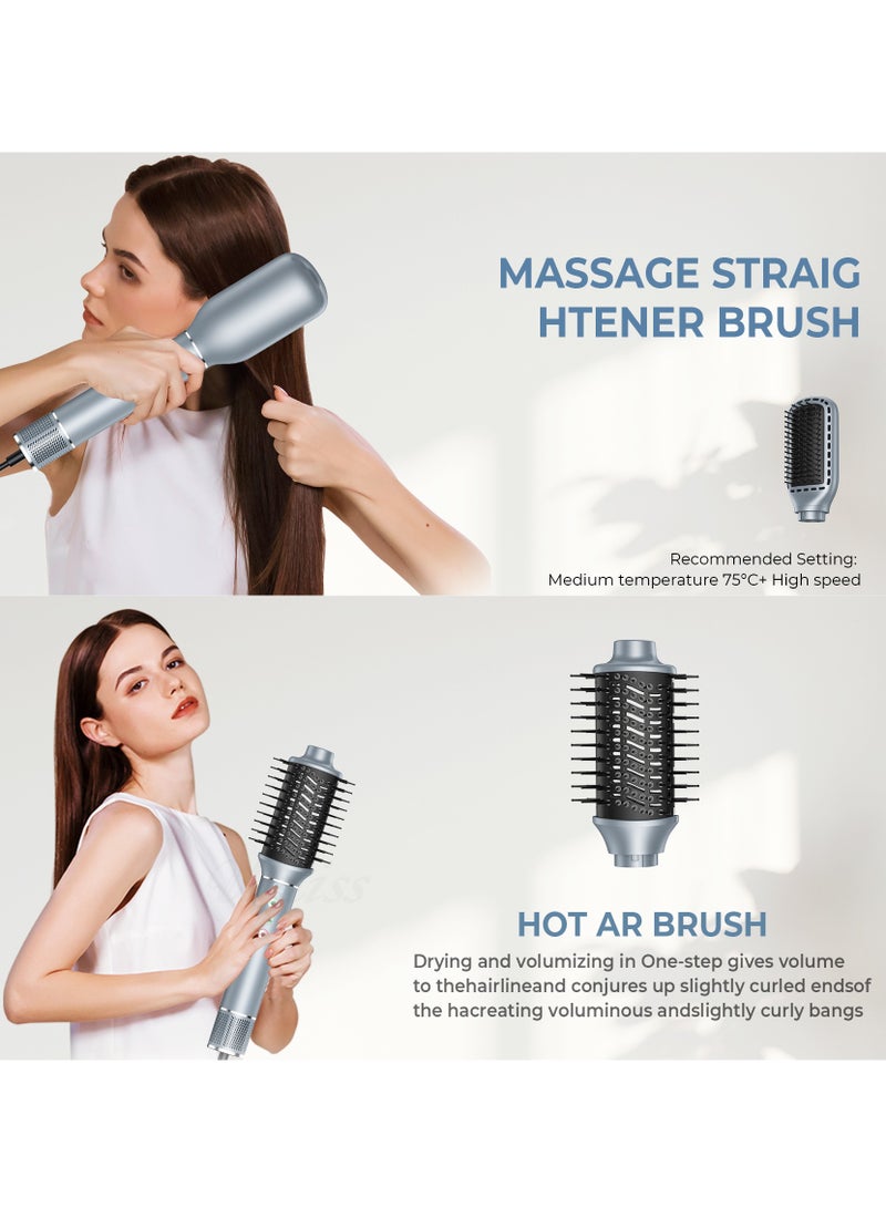 general High-speed brushless hot air comb straight curling iron negative ion hair dryer five-in-one household hair dryer - Image 3