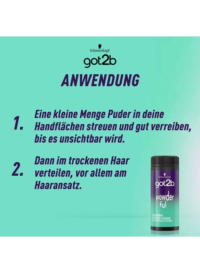 Got2b Schwarzkopf Powder'Ful Volumizing Styling Powder, 10g - Image 4