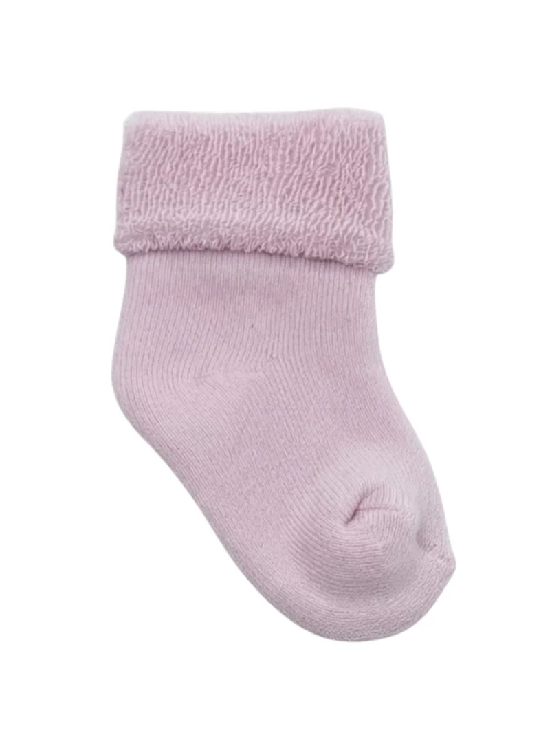 فكتور اند جين Pink, Purple Baby Roll Top Toweling socks 4 pack