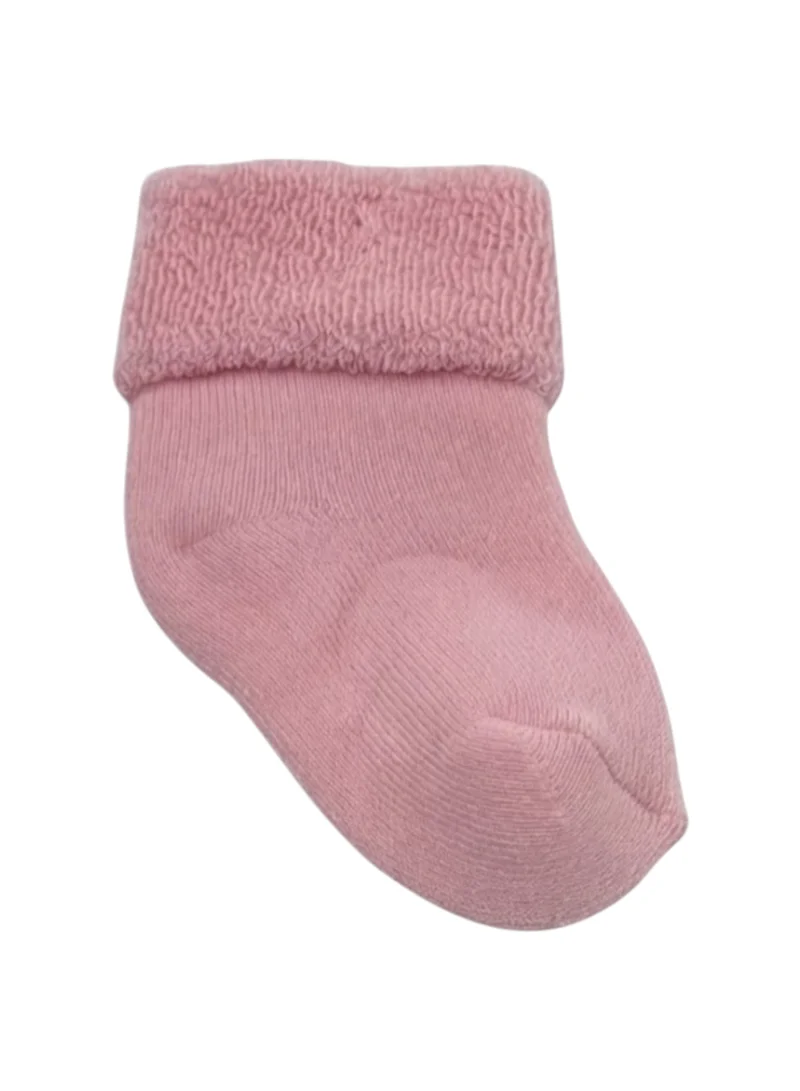 Victor And Jane Pack Of 4 Pink, Purple Baby Roll Top Toweling socks 4 pack for Women | Best Price UAE