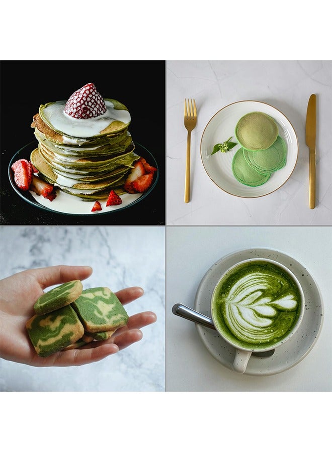 بوفان مجموعة خفاقة شاي الماتشا من 5 قطع تتضمن وعاء ماتشا، خفاقة من الخيزران، حامل خفاقة سيراميك، مغرفة، مجموعة أدوات ماتشا تقليدية لحفل شاي الماتشا (أخضر) - Image 5