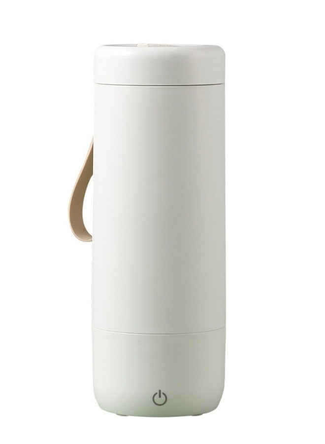 EXCLIFE Portable Electric Kettle, 400ml Travel Tea Kettle with Non-stick Coating Double Wall Water Boiler Bottle, Fast Boil and Auto Shut off Hot Water Heater, White - Image 2