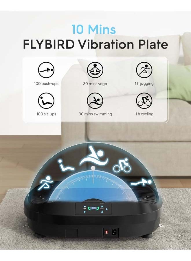 Vibration Plate Exercise Machine with Remote Control, Vibration Platform for Weight Loss, Whole Body Workout Machine, Fitness Machine, foot massage, Pain Relief, Home Office