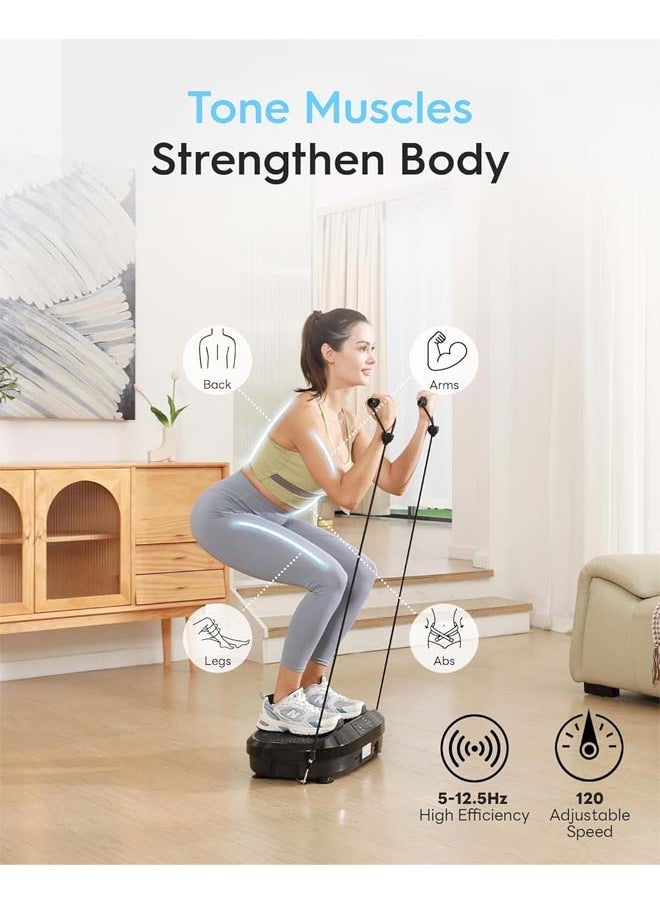 Vibration Plate Exercise Machine with Remote Control, Vibration Platform for Weight Loss, Whole Body Workout Machine, Fitness Machine, foot massage, Pain Relief, Home Office