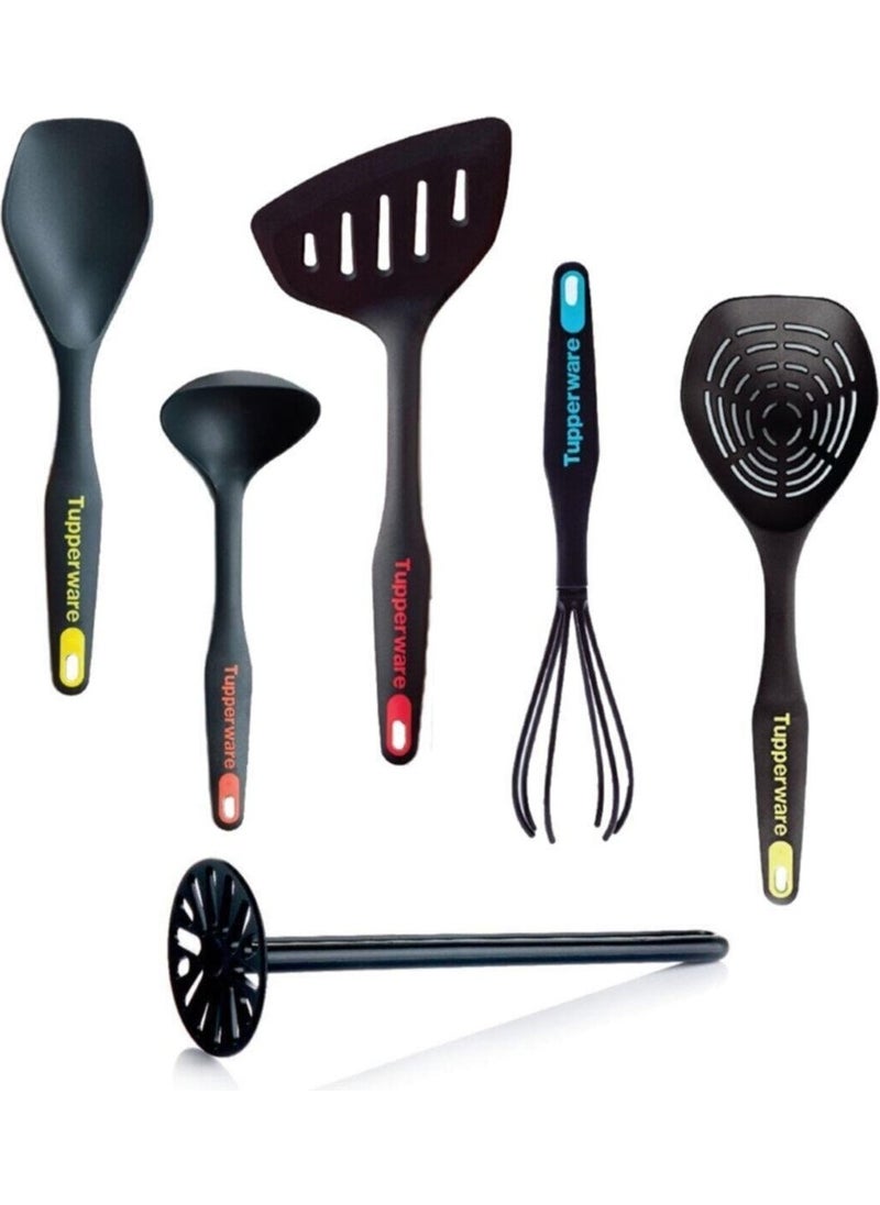 Tupperware - Colander Ladle Spatula Beater Serving Spoon Potato Masher Modern Fairy Set - Image 1