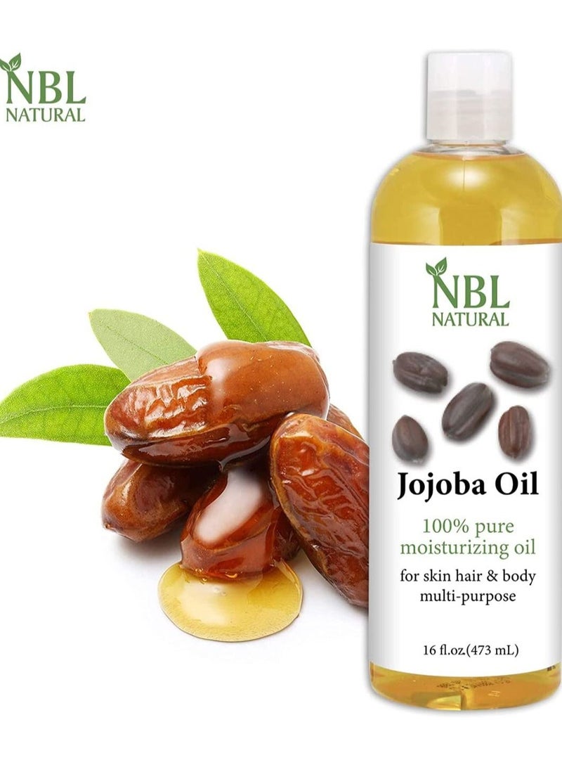 NBL Natural Multipurpose Jojoba Oil for Hair & Face (3 bottles) - Image 2