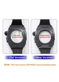 Y&D Luxury Designer Rugged Case with Band Compatible for Apple Watch 44mm 45mm, Metal Protective Cover Silicone Strap Shockproof Bumper iWatch Series 8 7 45mm and SE 6 5 4  - Image 3