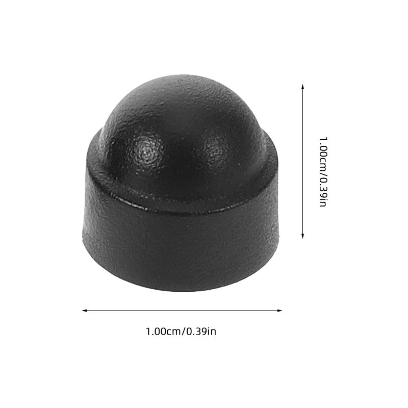 25Pcs Bolt Nut Protective Caps Screw Cap Decorative Cover Black Dome Bolt Caps M5 Fitting Caps for Protecting Screws Bolts Hardware Accessories - Image 4