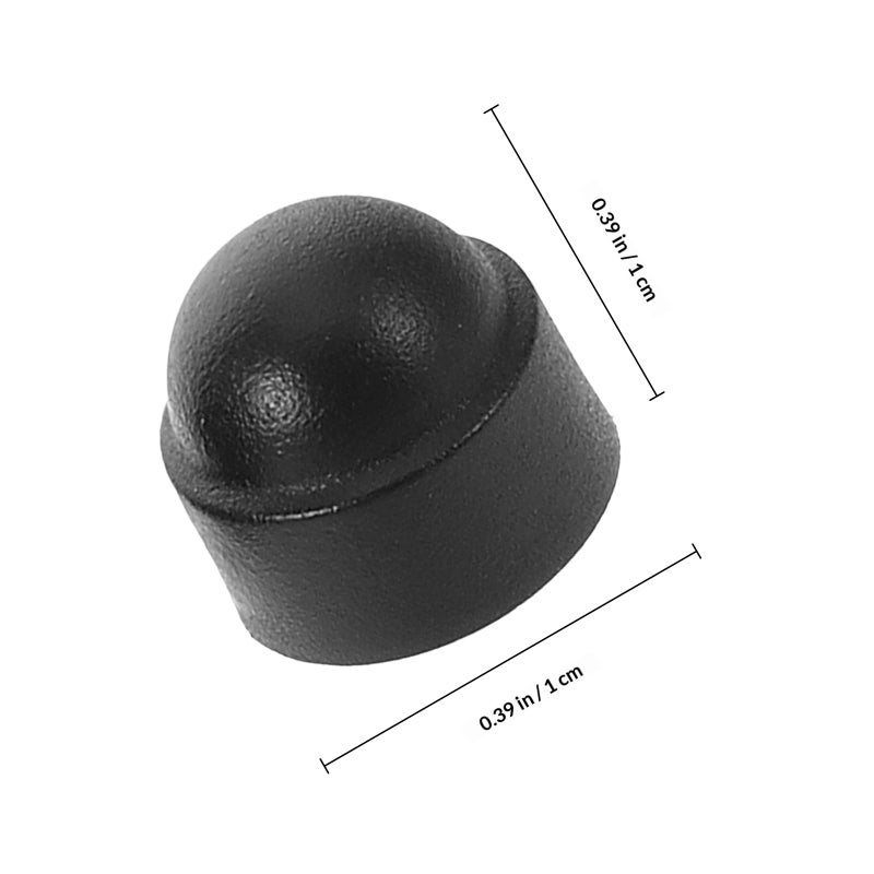 25Pcs Bolt Nut Protective Caps Screw Cap Decorative Cover Black Dome Bolt Caps M5 Fitting Caps for Protecting Screws Bolts Hardware Accessories - Image 2