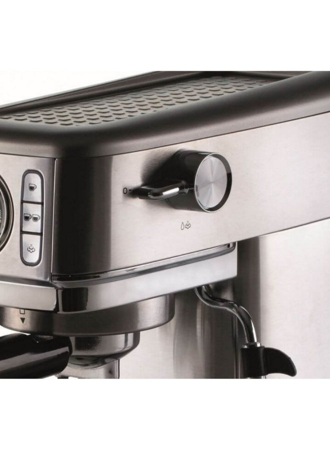 أريتي 1300W Metal Slim Espresso Machine with Pressure Gauge Silver and Black 29 x 14 x 34 cm 00M138110ARSA 1.1 L 1300 W 00M138110ARSA Silver and Black - Image 5