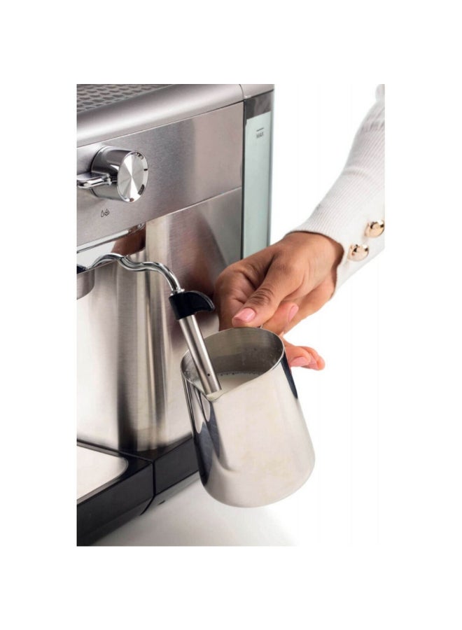 أريتي 1300W Metal Slim Espresso Machine with Pressure Gauge Silver and Black 29 x 14 x 34 cm 00M138110ARSA 1.1 L 1300 W 00M138110ARSA Silver and Black - Image 4