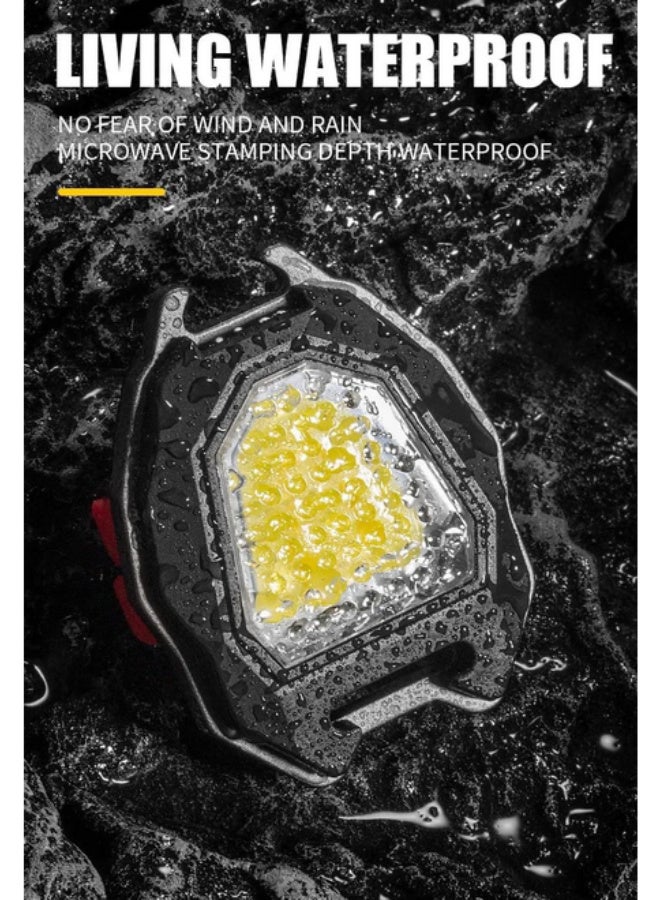 LED Keychain Flashlight, Rechargeable Flashlight with Lighter, Whistle, Bottle Opener and Magnetic Base, Super Bright 800 Lumens, Portable Emergency Light - Image 2