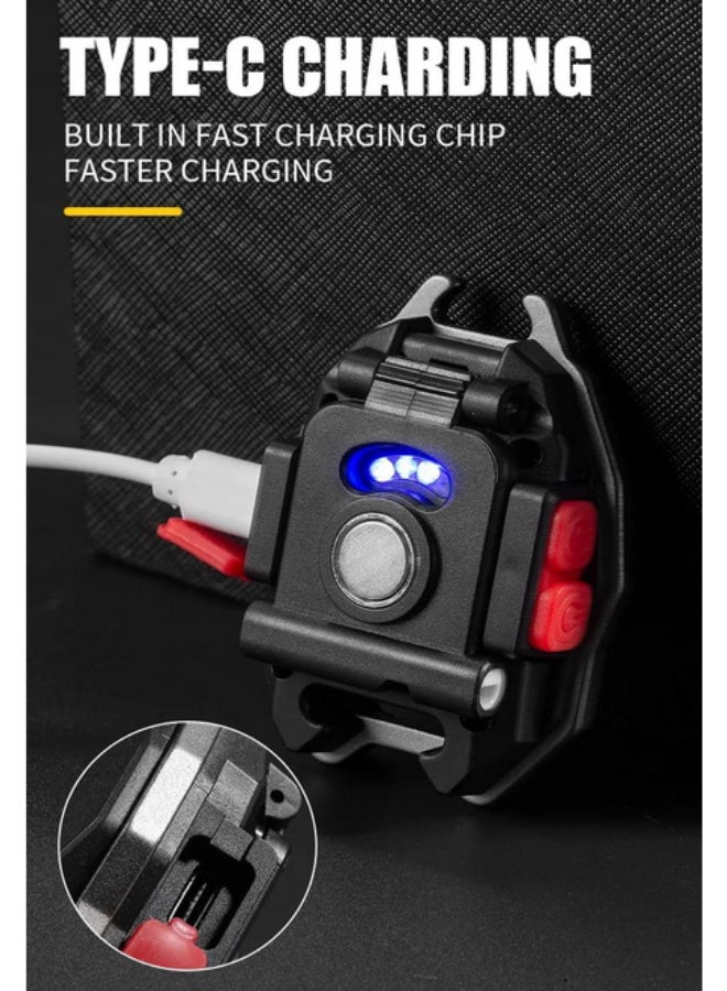 LED Keychain Flashlight, Rechargeable Flashlight with Lighter, Whistle, Bottle Opener and Magnetic Base, Super Bright 800 Lumens, Portable Emergency Light - Image 3