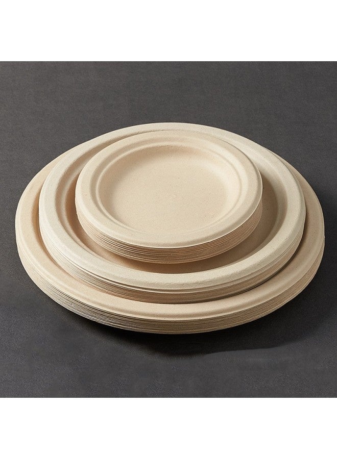 Disposable Pulp Dinner Plate Pulp Molded Tableware Source Commercial Picnic Paper Plate OEM Brand-Color:4inch Square Plate