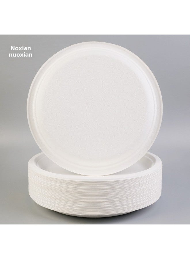 Disposable Pulp Dinner Plate Pulp Molded Tableware Source Commercial Picnic Paper Plate OEM Brand-Color:4inch Square Plate