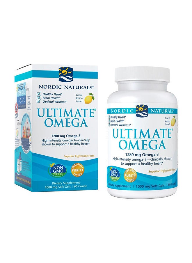 NORDIC NATURALS Nordic Naturals Ultimate Omega 3 1280 mg Softgels 60's 