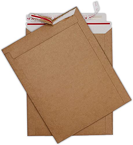 Xxcxpark 25 Pack Brown Kraft Rigid Mailers, 6.25 x 8.25 inches Self Seal Photo Document Mailers Premium Cardboard Keep Flat Envelopes for Photos, Pictures, Papers, Files, CD - Image 4