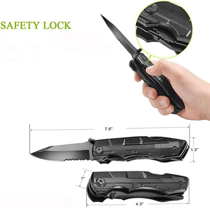 klarako Multitool Knife Tactical Knife with Blade,Saw, Plier, Screwdriver, Bottle Opener Folding Knives Upgraded For Camping Fishing Hiking Outdoor Tool for Men,Camping,Emergency,Outdoor,Daily Use - Image 2