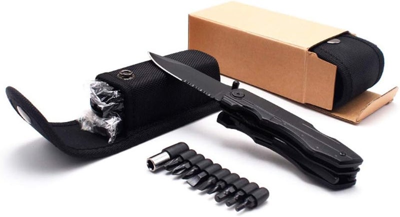 klarako Multitool Knife Tactical Knife with Blade,Saw, Plier, Screwdriver, Bottle Opener Folding Knives Upgraded For Camping Fishing Hiking Outdoor Tool for Men,Camping,Emergency,Outdoor,Daily Use - Image 4