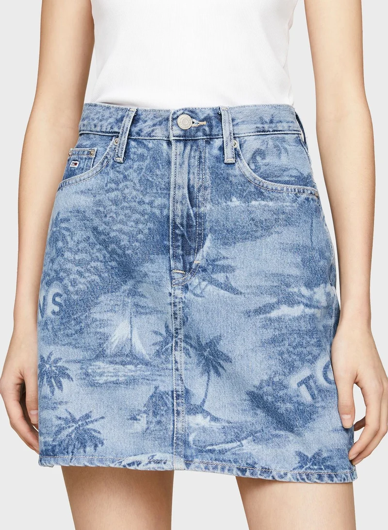 TOMMY JEANS High Waist Skirt