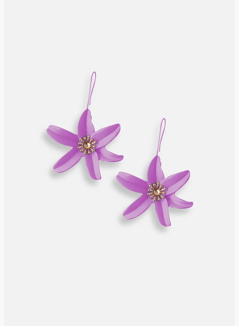 SOHI Silver Plated Designer Stone Casual Drop Earring For Women