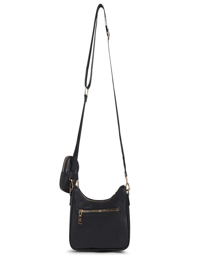 Caprese Monroe Medium Crossbody Bag for Women | Sleek Monogram Sling Bag with Detachable Pouch | Adjustable and Detachable Strap Shoulder Bag for Everyday Use (Black) - Image 5