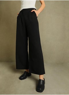 Dennis Lingo Black Straight Leg Trousers for Women - Relaxed Fit, Classic  - Image 2