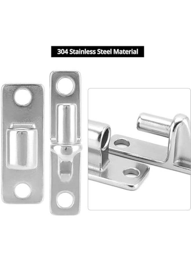 Arabest Farm Fence Gate Hinges, 4-Pieces 304 Stainless Steel Wall Mount Gate Hinges, 600lbs Capacity, for Fence, Barn, Square Wooden Posts  - Image 3