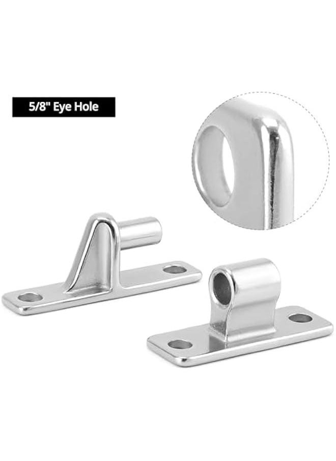 Arabest Farm Fence Gate Hinges, 4-Pieces 304 Stainless Steel Wall Mount Gate Hinges, 600lbs Capacity, for Fence, Barn, Square Wooden Posts  - Image 4