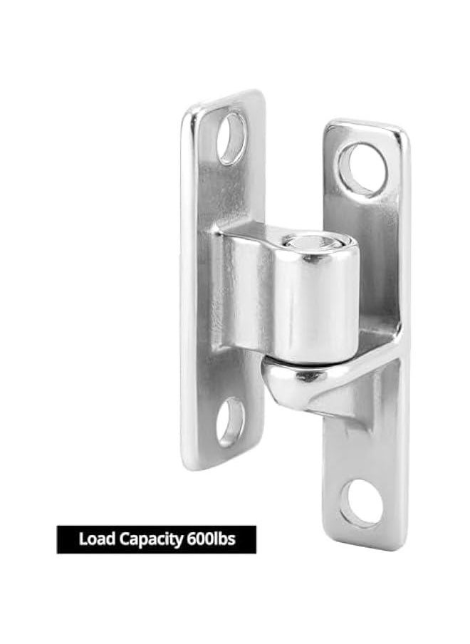 Arabest Farm Fence Gate Hinges, 4-Pieces 304 Stainless Steel Wall Mount Gate Hinges, 600lbs Capacity, for Fence, Barn, Square Wooden Posts  - Image 5