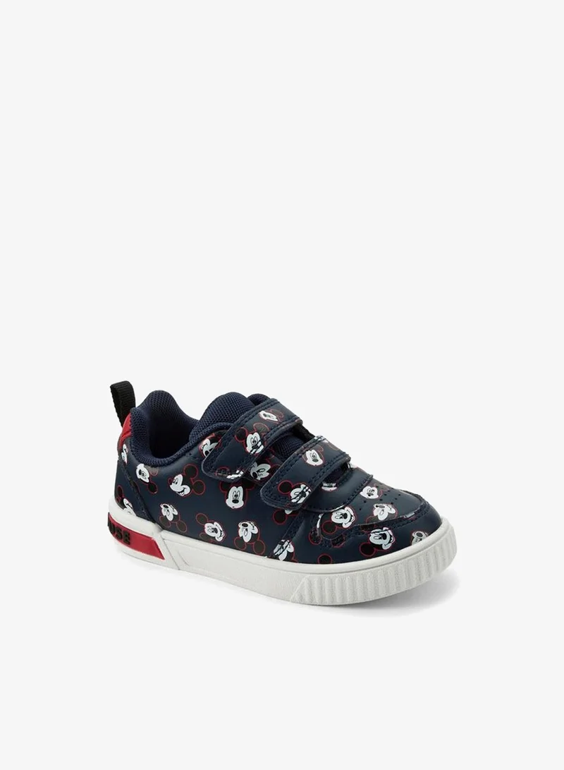 Boys Mickey Mouse Print Ankle School Sneakers