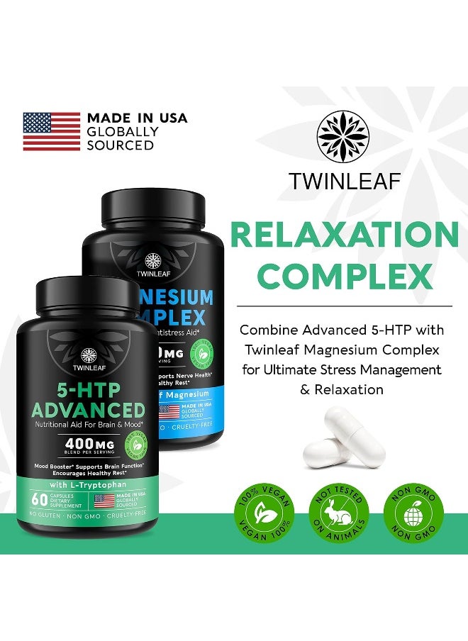 TWINLEAF - 5 Htp Supplement 400 Mg For Mood Support - Image 1
