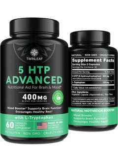 TWINLEAF 5 Htp Supplement 400 Mg For Mood Support  - Image 1