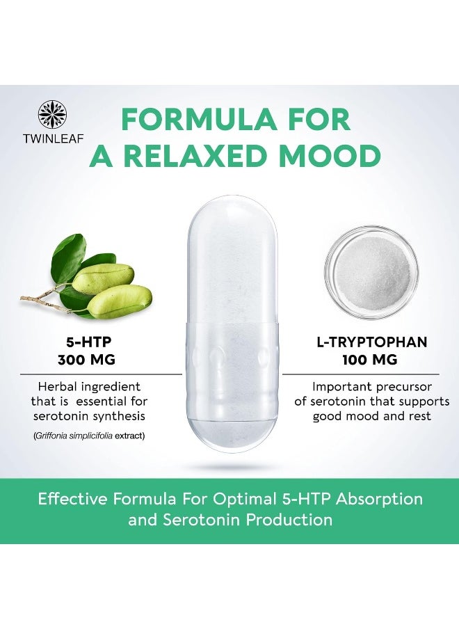 TWINLEAF - 5 Htp Supplement 400 Mg For Mood Support - Image 1