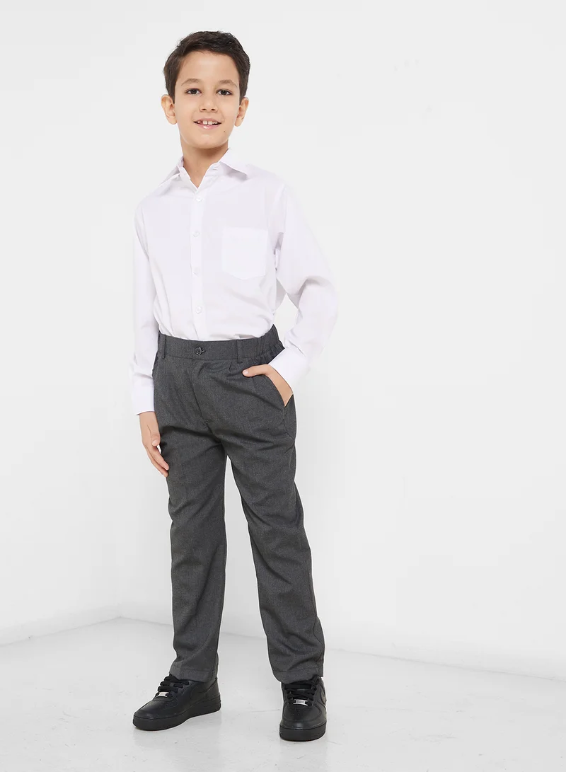 هيا كلوزيت Kids School Uniform Long Sleeve Shirt