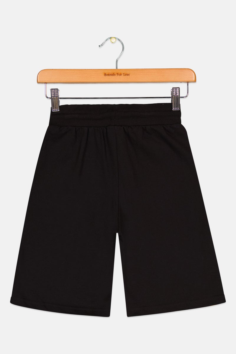 DreamWorks شورتات أساسية مطبوعة بكونغ فو باندا للأولاد، أسود - Image 2