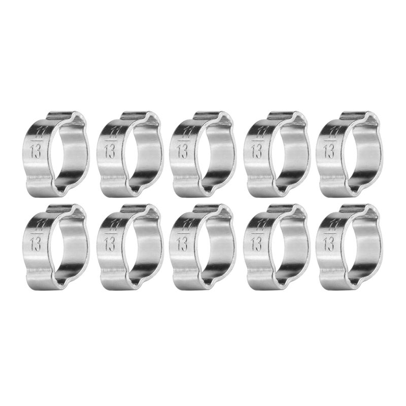 Zinc Plated Iron Hose Clamps 10Pcs 5 8 11 13Mm For Fuel Pipe Automotive - Image 4