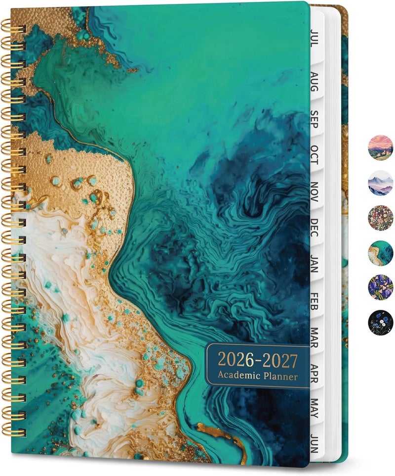 ZOTIA Planner 2026-2027, Monthly and Weekly Academic Planner July 2026 - June 2027, Hardcover Student Teacher Planning Agenda Calendar Book with Tabs, Perfect for Office School Supplies, A4 (8.5" x 11 - Image 1