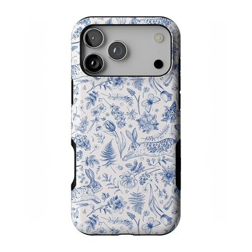 Casely iPhone 17 Pro Max Case | Hop & Bloom | Bunny Toile | Bold Protective Design | Compatible with MagSafe - Image 1