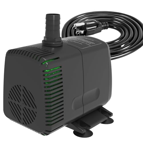 Knifel Submersible Pump 880GPH with AUTO-Shut-Off 10ft High Lift for Fountains, Hydroponics, Ponds, Aquariums & More - Image 1
