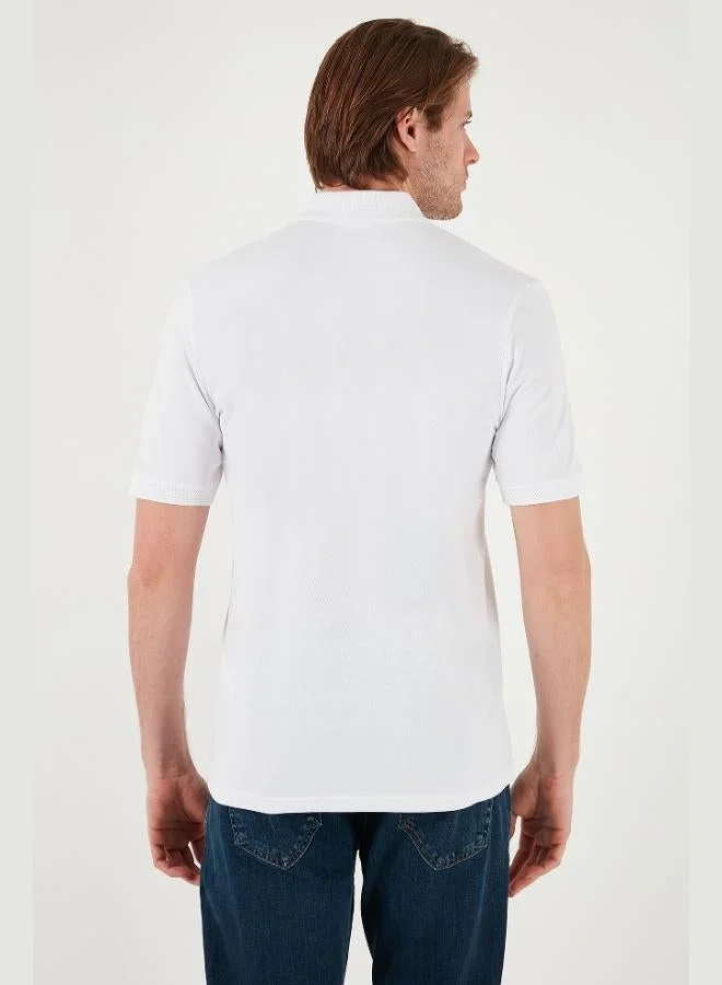 Buratti  Buratti Cotton Regular Fit Half Zipper Polo Collar T Shirt Men's Polo Collar T-Shirt 5901029 for Men | Best Price UAE