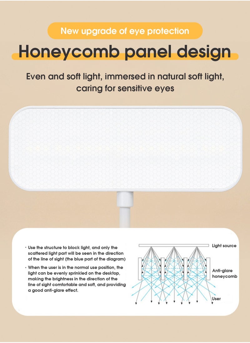 LOOPITYS - 3 Modes Touch Dimming USB Dimming Clip Table Lamp Student Dormitory Learning Study Table Light Bedside Flexo Lamps - Image 1