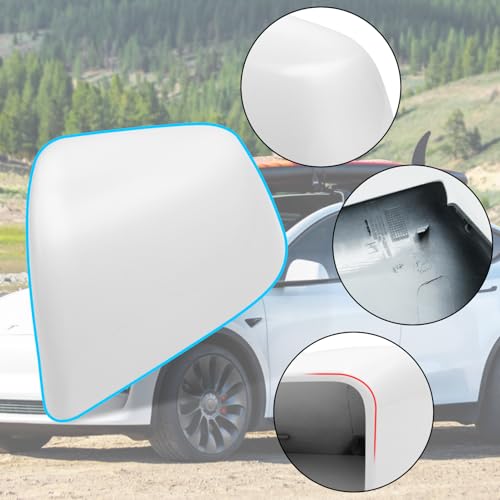 Jaronx Compatible with Tesla Model Y Mirror Caps Side Mirror Replacement 2020-2024,Left Right Rear View Mirror Cover,Side Mirror Cover Cap for Tesla Model Y Accessories (Pearl White) - Image 5