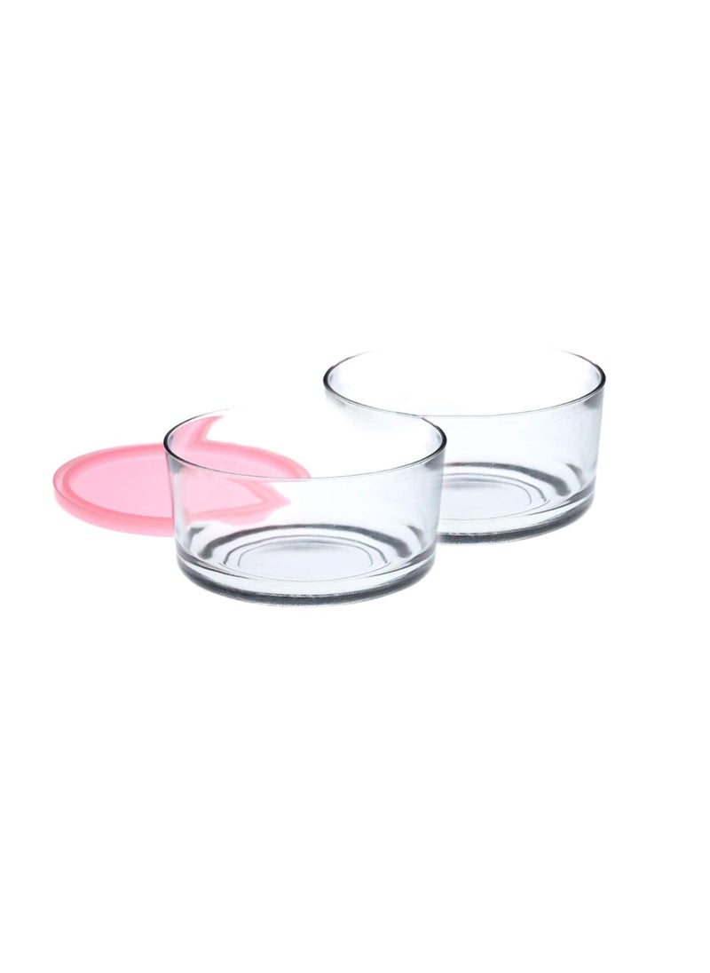 Cloudmart Cloudmart Freezowarm Glass Warm Serve Bowl with Lid Capacity 785ml Transparent Glass Set Of 12 785ml  - Image 5