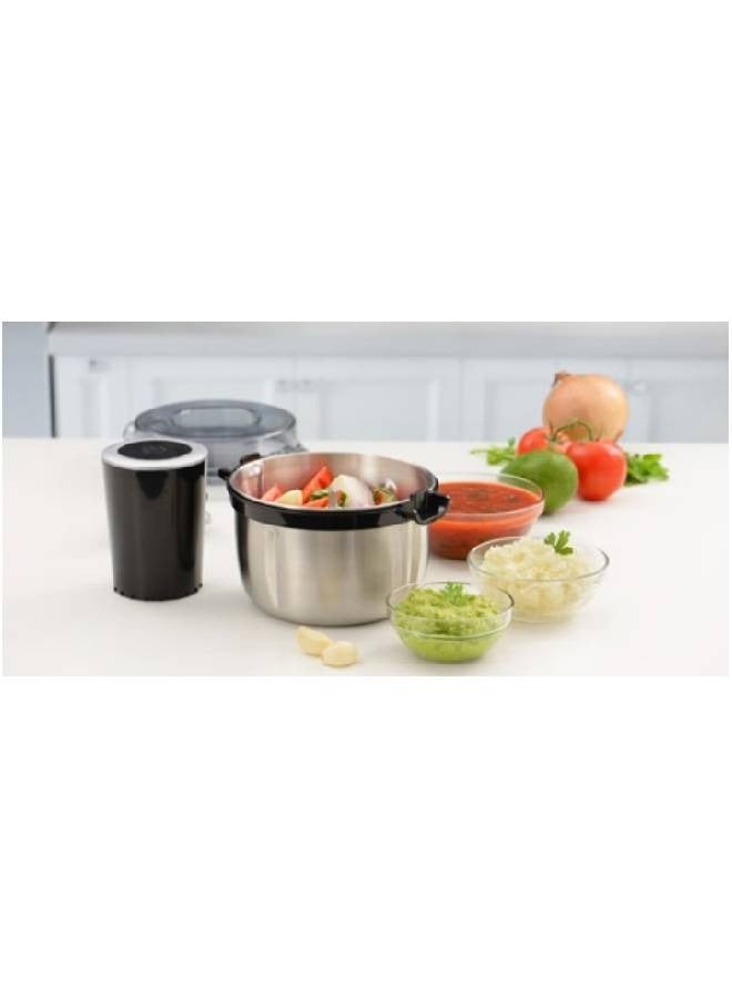 Alsaif Electric Vegetable Slicer 2 L 500 W E02425 Silver - Image 3