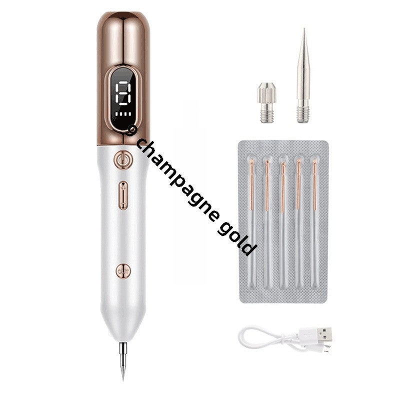 Generic Portable Mole Removal Skin Pen Home Beauty Device Rose gold 